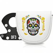 1 pieza Funda para cabeza de putter de golf DF3 - Estilo de maquillaje cómico - Estuche resistente de PU con forro esponjoso y diseño de dibujos animados lindos (compatible con el modelo de putter DF3) - Multicolor - Ver 1
