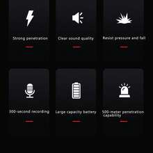 Megáfono portátil Megáfono de 30 W Altavoz megáfono 300S Grabación 500 m de distancia de transmisión Batería de larga duración de 10 horas 3500 mAh - Blanco - Ver 10