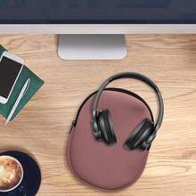 Funda compatible con Headset/ Overear headphone estuche - Funda para auriculares headset con cremallera - rosa oscuro-013 - Rosa oscuro - Ver 4