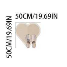 1 pieza Felpudo con forma de corazón minimalista, alfombra de baño, alfombra de baño, felpudo de entrada, alfombra pequeña, alfombra, felpudo, decoración del hogar, alfombra de área, felpudo de exterior, alfombra de dormitorio, alfombra lavable - Multicolor - Ver 13