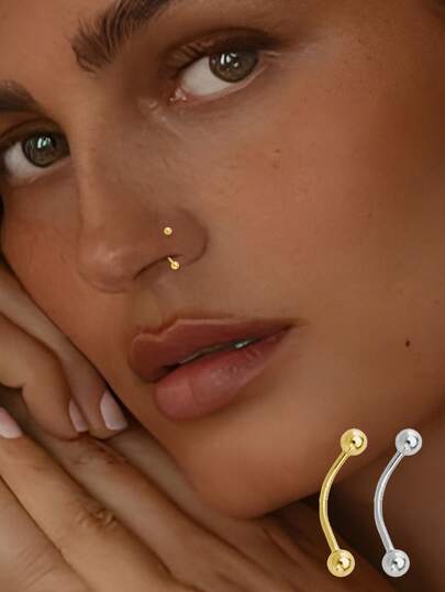 1pc S925 Sterling Silver Spiral Bead Belly Button Ring, Fashionable For Women, Essential For Parties, Ideal Gift For Girlfriend, Mom And Sister