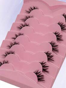 7 Pairs New Half Eye Lashes, Soft & Natural Cat Eye Design, Makeup Tool False Eyelashes For Lengthening & Volumizing - Criss Cross lashes - View 4