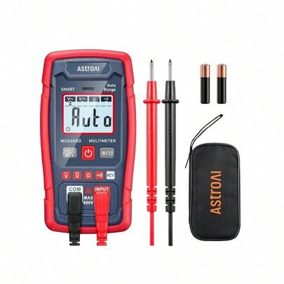 Multimeter Tester 4000 Counts, Measuring Mode, Auto - Ranging Digital Volt Meter, Fast Accurately Measures Voltage, Resistance, Continuity, Supports A Non - Contact Voltage Function