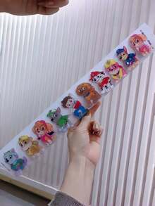 Paw Patrol Phụ kiện tóc hình gấu bông hoạt hình bằng acrylic cho bé gái, kiểu dáng dễ thương Châu Âu và Mỹ. Kẹp tóc hình chó. - Nhiều màu - Xem 4
