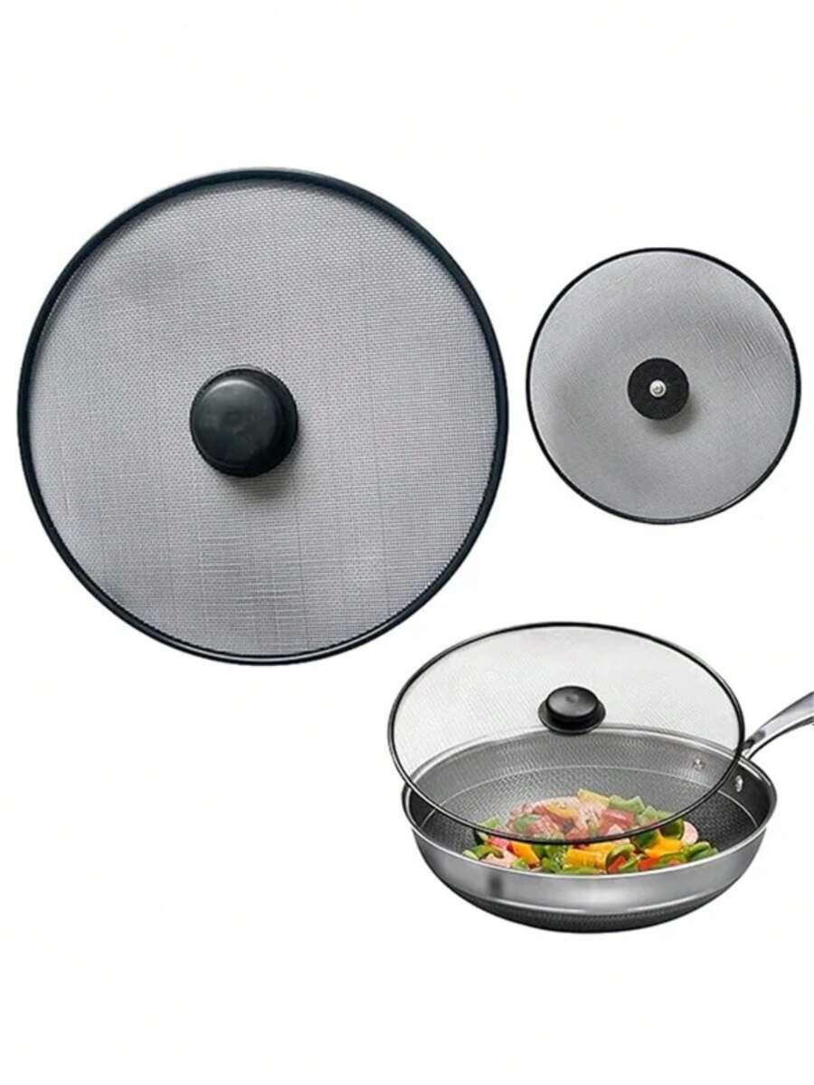 IMPORTEEK Tapa Protectora Contra Salpicaduras de Cocina Evita Salpicaduras de Aceite o Alimentos con Medidas de 33cm/29cm/25cm - 25cm - Ver 1