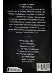 Libro "Déjalos ir con amor" (Nancy O'Connor, proceso del duelo y sus etapas, diferentes tipos de perdida, crecimiento personal, apoyo) - Libro único - Ver 4