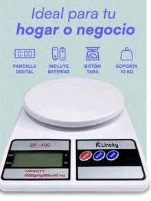 Bascula Cocina Digital Gramera AlimentosAlta Precisión 10kg Color Blanco - Blanco - Ver 4
