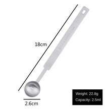 Cuchara medidora de café con extendido, cuchara de condimento de acero inoxidable, cuchara para hornear, escala no fácil de oxidar, limpieza conveniente K5IO - 15 ml - Ver 9