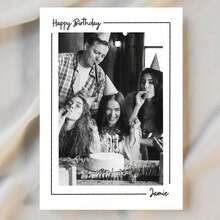 Personalized Birthday Photo Greeting Card, Customized Birthday Card, Birthday Photo Memento, Personalized Birthday Card, Add Photo Greeting Card, Best Friend Birthday Card - A - View 4