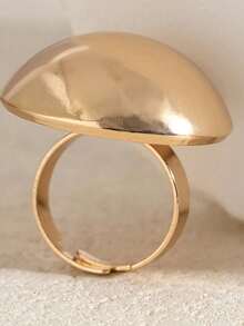 Elegant And Chic Women's Adjustable Open Ring - Sleek And Simple Design, Glossy Surface, Zinc Alloy, Suitable For Daily Wear, Wedding Scenes And Parties - Nhiều màu - Xem 7