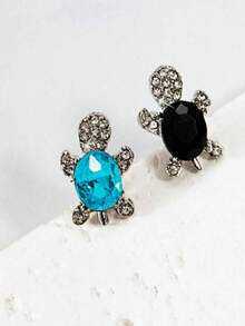 1 Đôi bông tai hình rùa hoạt hình dễ thương, phong cách thường ngày, sáng tạo và độc đáo. - Nhiều màu - Xem 3