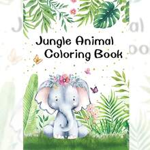A5 Jungle Animal Coloring Book, 24 Cute And Fun Doodle Patterns, Ideal For Relaxation. Great Birthday Gift For Family And Friends, Also Suitable For Back To School, Easter, Stationery, Preschool Supplies, Mother's Day, Easter Decor - Jungle Animals - View 14