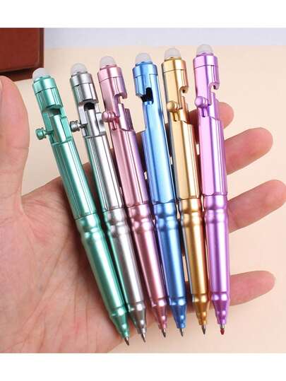 1pc Erasable Pen, Mechanical Pen Eating Chicken Sniper Neutral Pen, Black 0.5 Water Pen, Smooth Writing, Press Type Ball Point Pen Bolt Pen, A Variety Of Colors To Choose From