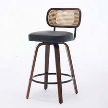 Barstools - Black + PU Leather + Foam-1 - View 3