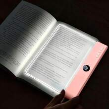 Rechargeable LED Flat Book Light, Suitable For Bedtime Reading, 3 Color Temperatures, Timer Function, 2026 Upgraded Dimmable Panel Book Light For Full Page Illumination, Gift For Book Lovers - 3-tone Lighting - View 4