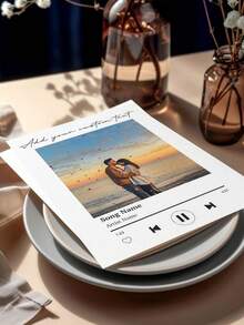 Tarjetas personalizadas con fotos, tarjetas de música personalizadas, tarjetas de canciones, tarjetas de aniversario, tarjetas de boda, tarjetas de cumpleaños, tarjetas para novia, tarjetas hechas a mano - A - Ver 5