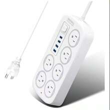 MOREKA MC-J06U 1 Pieza Cargador Multicontactos Con 4 Salidas 4 Usb - Tipo de Enchufe B USA (110-127V) - Ver 3