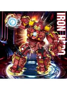 2-In-1 Transforming Robot Car Building Block Set, Transforming Robot And Vintage Car, Collector's Home Decor Toy, Car Enthusiast, Easter/Thanksgiving/Independence Day Gift, Collectible Action Figure, Posable Toy, Toy, Best Gift - Multicolor - View 14