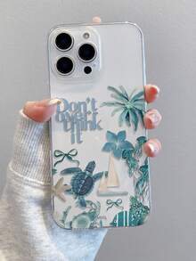 1件装时尚创意花卉、海龟、水母、字母、领结图案软TPU透明保护壳，防刮花、防指纹、保护摄像头镜头，兼容苹果、Nothing、Pixel、INFINIX、Redmi等品牌手机 - 彩色 - 查看 4