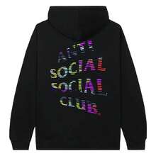 Anti Social Social Club Fuzzy Connection Hoodie Mens - 黑色 - 查看 2
