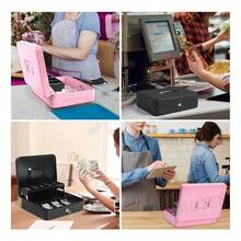 Caja Para Dinero Caja Fuerte   Con Llaves Color Rosa Kidomy - Rosa - Ver 7