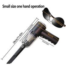 Máy hút bụi mini không dây mạnh mẽ 1800mAh, robot vệ sinh nhà cửa, máy hút và thổi bụi, thích hợp cho nhà cửa, bàn phím, ghế sofa và sử dụng khô & ướt. - Đen và vàng - Xem 5