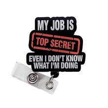 1pc Retractable Badge Holder With Cute Cartoon Design, Suitable For Teachers, Nurses, Hospital ID Cards, Office Lanyards - A - View 6