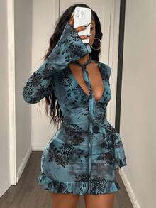 Đầm dự tiệc thanh lịch, đơn giản, phối lưới voan mỏng gợi cảm thời trang nữ (Không bao gồm quần short) - Nhiều màu - Xem 3