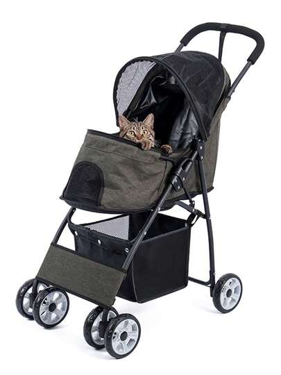 PAWZ Road TIERTRAGSTELLER Hundewagen Hundebuggy Stabiler Kinderwagen für Hunde und Katzenbuggy für den Außenbereich, für Welpen und Katzen