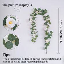 1 cây dây leo giả hoa hồng Happy Rose nhiều màu sắc, dài 1,7 mét, 36 nhánh, kiểu dáng cổ điển, thích hợp để trang trí cổng cưới, tường nền tiệc, treo trong nhà và ngoài trời, quà tặng trang trí lễ Phục sinh, ngày Valentine, sinh nhật. - Nhiều màu - Xem 15