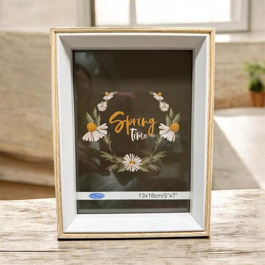 Porta retrato-su material es de madera- media es de 5X7- se pude colocar en mueble y colgar- perfecto para toda ocacion - A - Ver 1