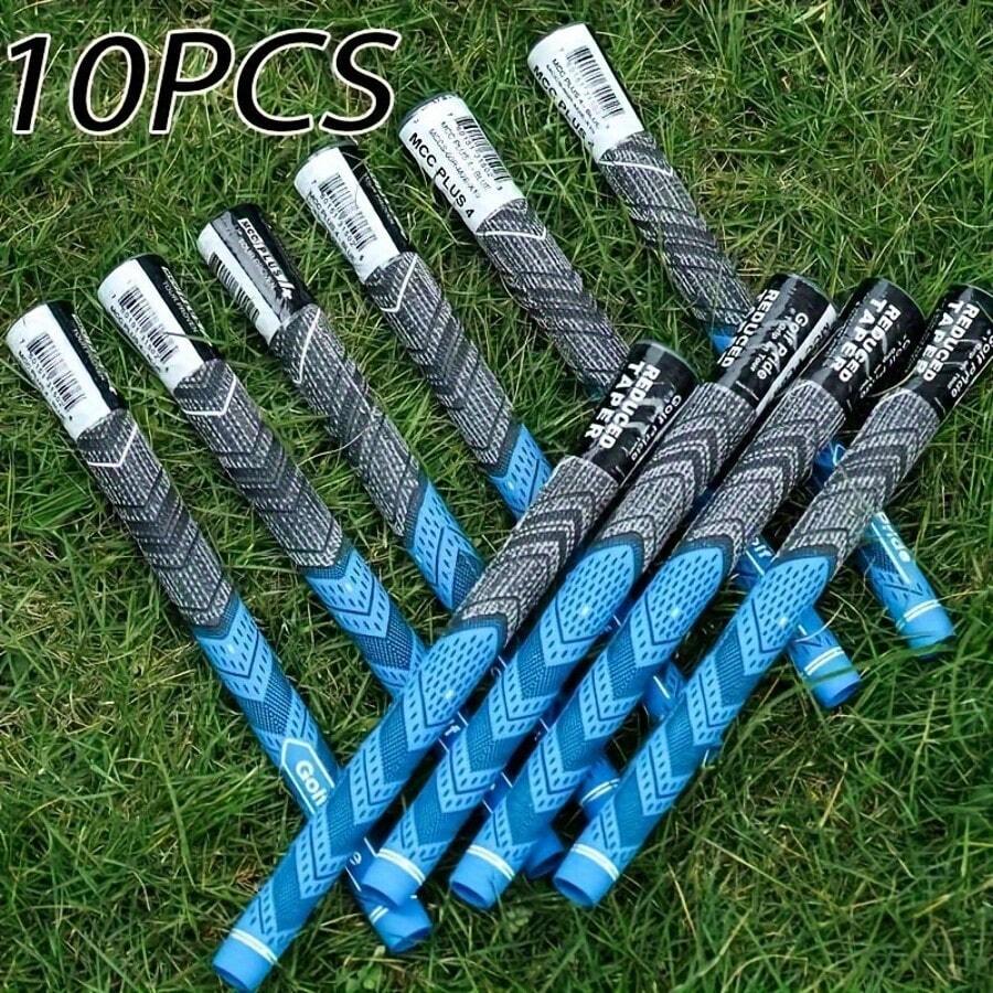 10 buc. Mânere pentru crose de MCC, accesorii de golf, mărime standard medie, gri, albastru, roșu, mânere flexibile 60R, Pride - Albastru - Vizualizare 1