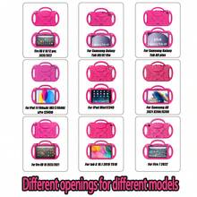 Kids Tablet Soft Case With Lanyard Stand, Anti-Drop Protective Cover For /Galaxy/Fire Tablets - Hot Pink - View 8
