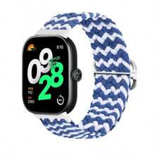 Nylon Strap Compatible With Xiaomi Smart Watch Series Mi Band 9PRO/8PRO, Elastic Adjustable Braided Solo Loop Replacement Belt Bracelet, Also Suitable For Smartwatch Series Watch 4/5/6, Fashionable Accessory For Male And Female, Great Gift For Men And Women - Multicolor - View 5