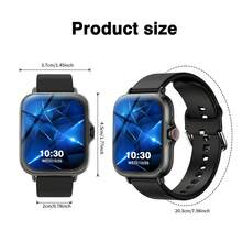 MixtataDi Smartwatch, 1.83-Inch Multifunctional Sports Smartwatch, Featuring Wireless Calling/Music, Message Notifications, Pedometer, Sedentary Reminders, And Multiple Watch Face Wallpapers. Suitable For Both Men And Women, Compatible With Android And IOS. Perfect As A New Year Gift. - 彩色 - 查看 10