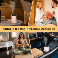 Waterless Diffuser For Essential Oil: Portable Nebulizing Essential Oil Diffuser, Aroma Diffuser For Car, Travel Use, Home - Apple - View 10