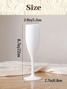 1 Piece Of Acrylic Champagne Flute, Customizable Plastic Stemware, Made Of Shatterproof And Pressure-Resistant Pp Material, Elegant Plastic Champagne Glasses For Wedding Toasts, Engagement Parties, Graduation Ceremonies, Bachelorette Parties, Baby Showers, Birthdays, Multifunctional, Decorative, And Reusable. - Multicolor - View 9