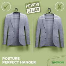 Clothes Hangers Plastic 50 Pack For Adults - Plastic Hangers, The Perfect Coat Hanger And Space Saving Clothes Hangers For Closet, Percheros Ganchos Para Colgar Ropa Hangars - Black Hangers - 黑色 - 查看 4