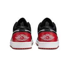 Nike Air Jordan 1 AJ1 Low Bred Toe Black Red White Men's Shoes 553558-161 - Nhiều màu - Xem 5