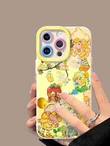 Funda de merengue de limón con un bonito estilo retro. Esta elegante funda es compatible con los modelos  17, 16, 15, 14 Pro Max, 13, 12, 11, XR y XS Plus. Fabricada en silicona TPU, ofrece protección contra golpes y caídas, además de una sensación superior. Es un regalo ideal para familiares, amigos y seres queridos, y una opción perfecta para San Valentín.fundas para ,fundas,accesorios para celular,fundas para celular,fundas para  13,funda  13,funda  16,funda  17 pro max,funda  15,fundas para  16,fundas  11,fundas ,bob esponja - Blanco - Ver 4