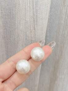 3对优雅时尚的简约仿珍珠耳环，适合女性日常及节日佩戴 - 三件套-B款 - 查看 6