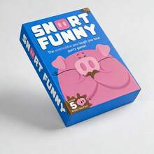 Snort Funny Party Game – Family-Friendly Puzzle Game With 150 Cards For Hilarious Gatherings - Hồng - Xem 1