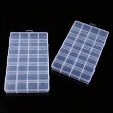 28-Compartment Adjustable Organizer Box Transparent PP Plastic Bead Jewelry Storage Case - 1pc - View 8