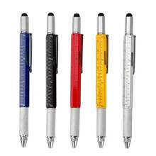 6-In-1 Multifunctional Metal Pen Tool With Ruler, Screwdriver, Stylus, Ballpoint Pen - Rectangle - View 3