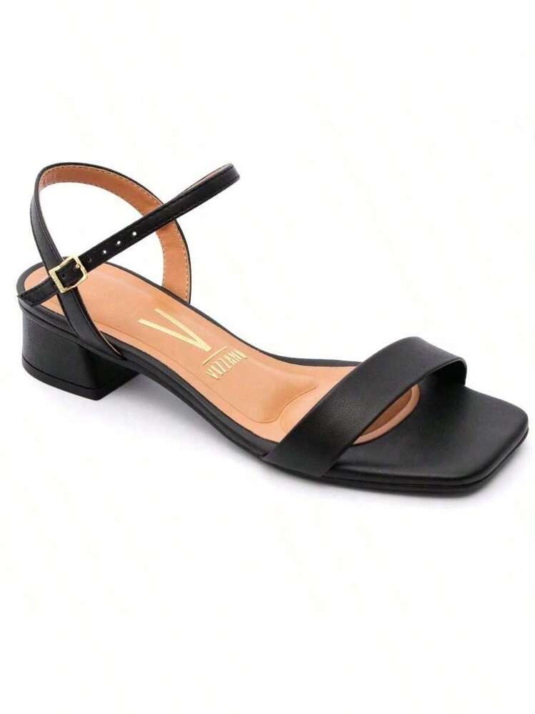Vizzano Women's Sandal With Low Thick Heel And Original Buckle - 黑色 - 查看 9