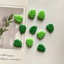 5/10pcs Set, St. Patrick's Day Four-Leaf Clover Fridge Magnets, Cartoon Leaf Refrigerator Stickers, Cute Decorative Magnets, Personalized Fridge Magnets, Suitable For Kitchen Or Office, St. Patrick's Day Gift - Multicolor - View 2