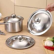 28-42cm Tapa de olla de acero inoxidable universal, tapa de sartén, tapa de olla reutilizable, tapa de recipiente para restaurante y menaje de cocina - Multicolor - Ver 2