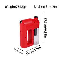 1Pc Compact USB Kitchen Smoker - Portable Food Smoker Meat, Seafood & Cheeses - Rechargeable Design - Blue - 查看 5