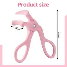 Eyelash Curlers,Eyelash Curler With 2 Silicone Refill Pads ,Eyelash Curler For No Pinching Or Pulling,Curl Eyelashes & Lash Lift In Seconds,Lash Curler Makeup Tool For Women (Pink) - 粉色 - 查看 5