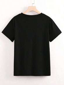 Women T-Shirts - Black - View 2